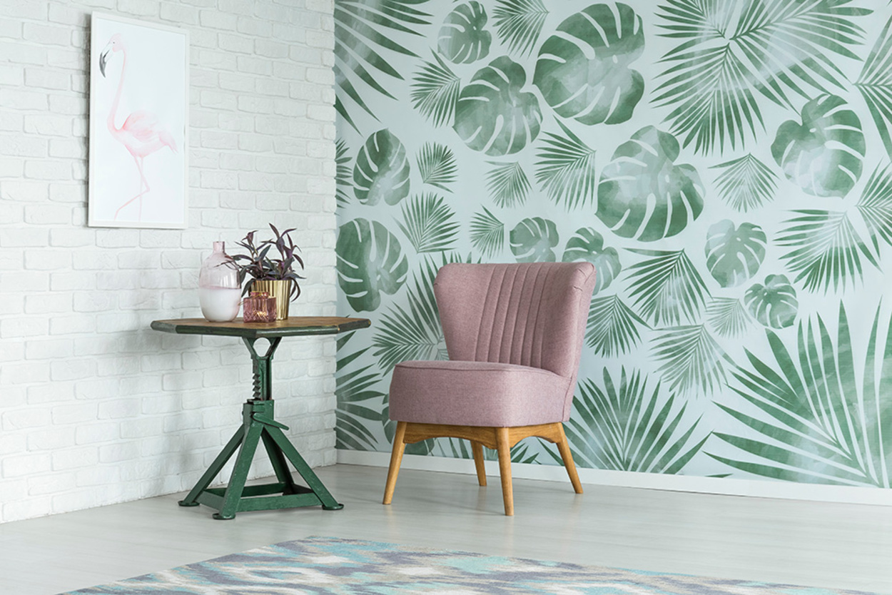 Moderne Wandgestaltung bei Musterfirma in Musterstadt